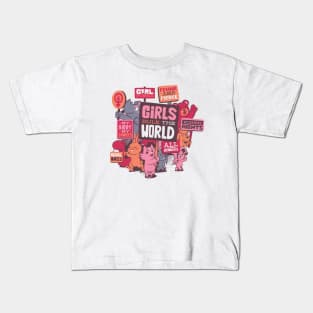 Girl Power Feminist Classic by Tobe Fonseca Kids T-Shirt